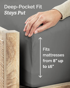 CGK Unlimited breathable microfiber weave emphasizes cooling comfort for hot sleepers