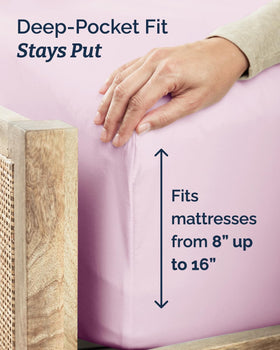 CGK Unlimited brushed microfiber close-up reveals ultra-soft feel and luxurious texture for restful nights