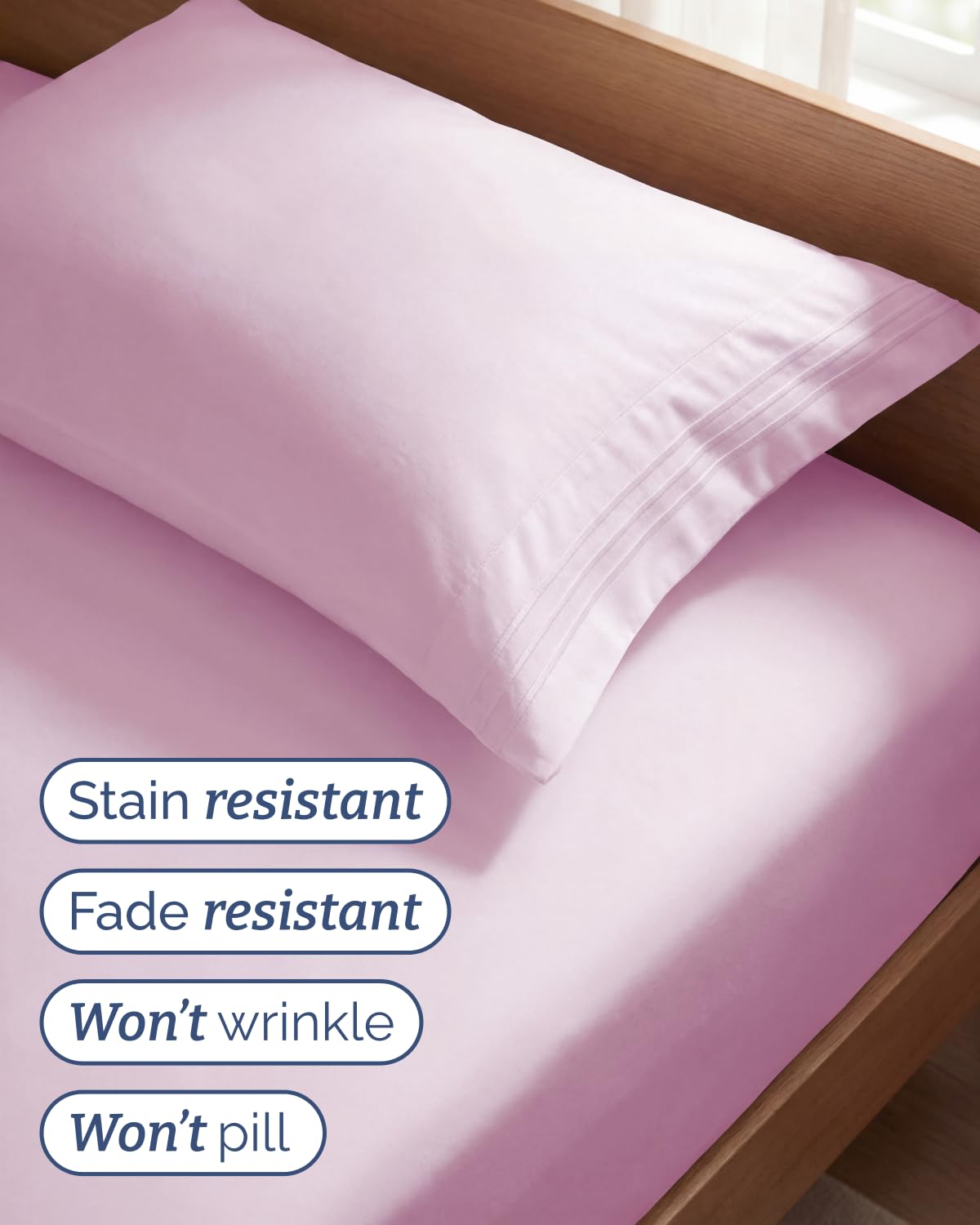 CGK Unlimited deep pockets demo showing sheet securely fitted on tall mattresses