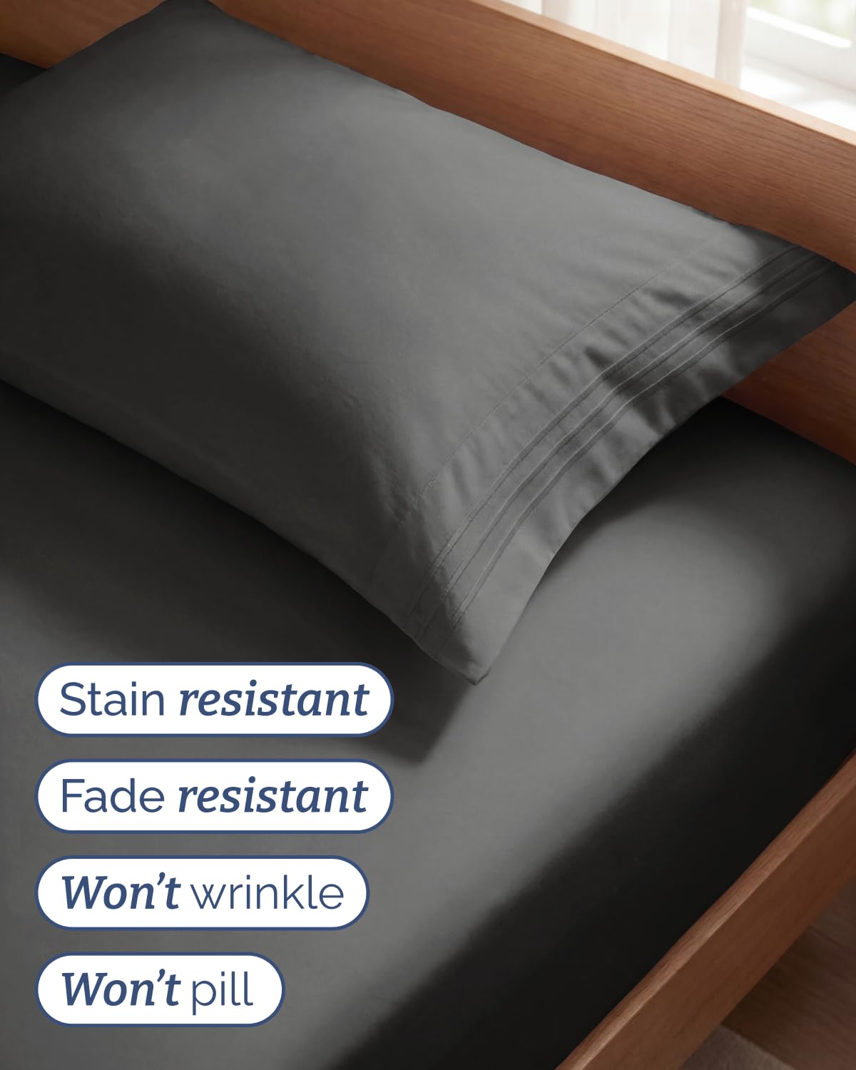 CGK Unlimited 16-inch deep pockets in use across mattress topper and fitted sheet