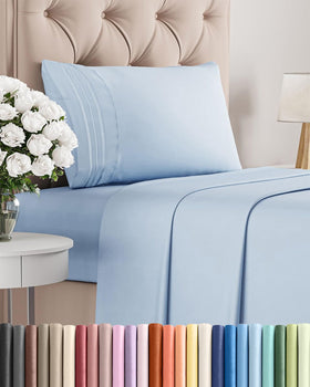 CGK Unlimited twin sheet set flat sheet shows breathable cooling comfort