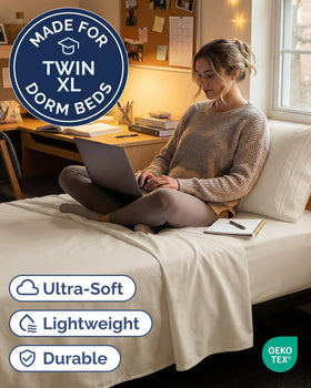 CGK Unlimited twin XL fitted sheet with secure deep pocket fit
