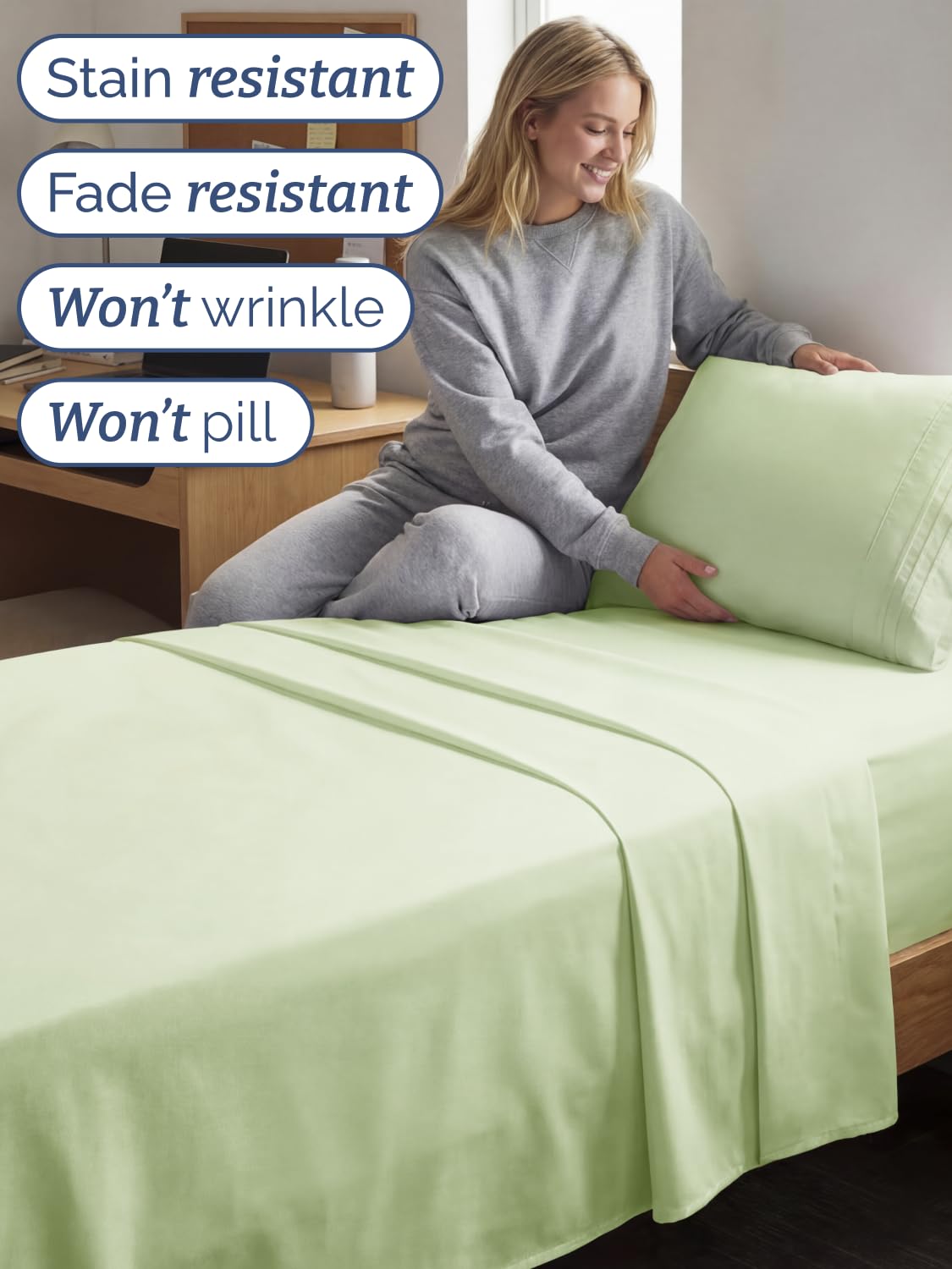 CGK Unlimited Twin XL easy-fit design for quick bed setup