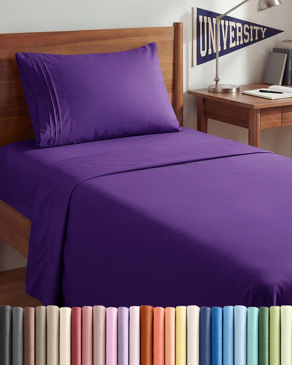CGK Unlimited Twin XL sheet set packaging, ready for gifting and storage.