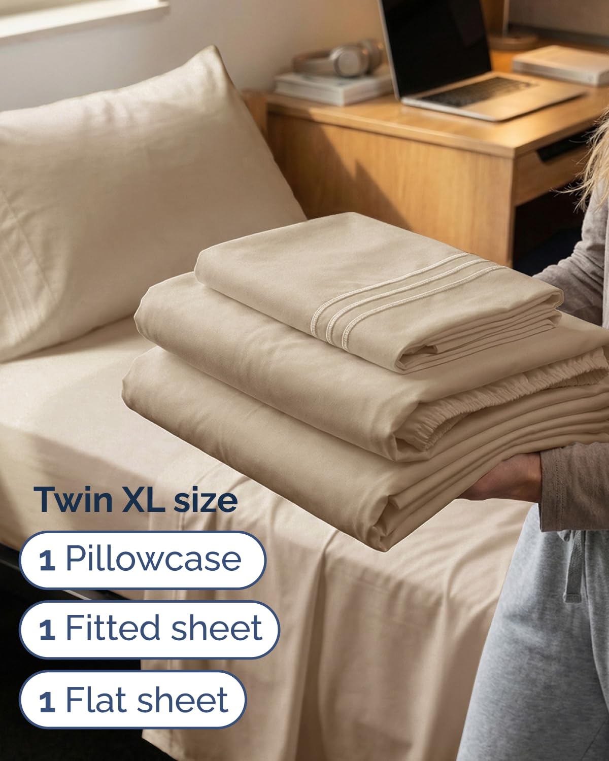 CGK Unlimited twin-xl pillow case 20x30 close-up, silky-soft comfort.