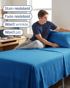 CGK Unlimited royal blue color adds hotel-style elegance to your bed