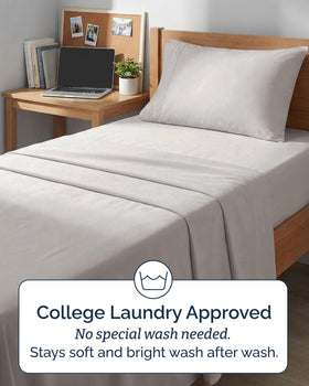 CGK Unlimited soft sheets draped on bed conveying hotel-like comfort