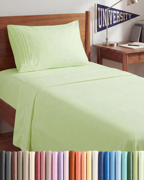 CGK Unlimited Twin XL sheet set with a soft silky feel for hotel-like comfort