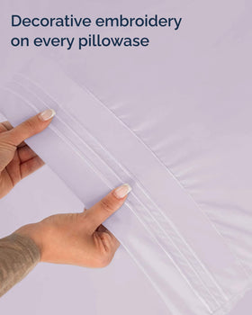 CGK Unlimited breathable sheets promote airflow for cooler sleeping nights.