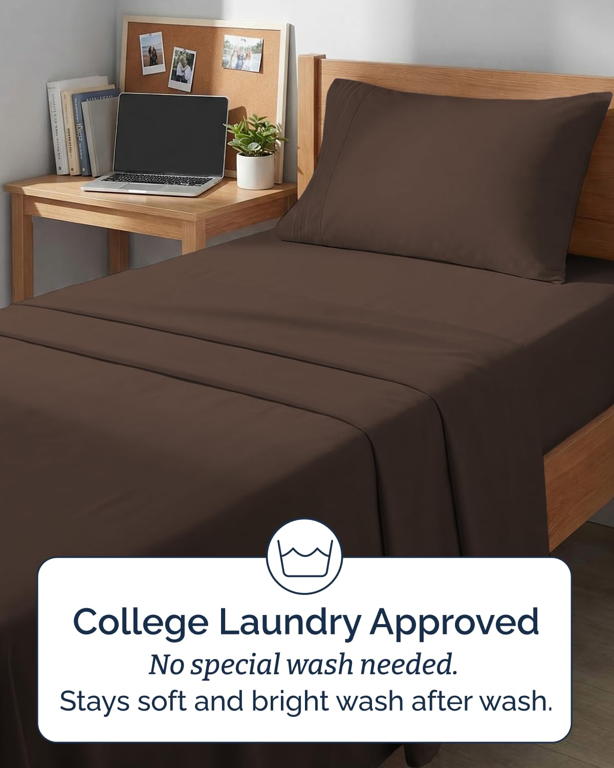 CGK Unlimited wrinkle-free finish keeps sheets neat after washing.