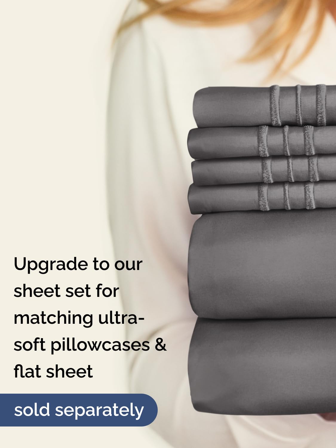 CGK Unlimited Twin XL fitted sheet showing extra deep pocket for toppers
