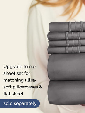 CGK Unlimited Twin XL fitted sheet showing extra deep pocket for toppers
