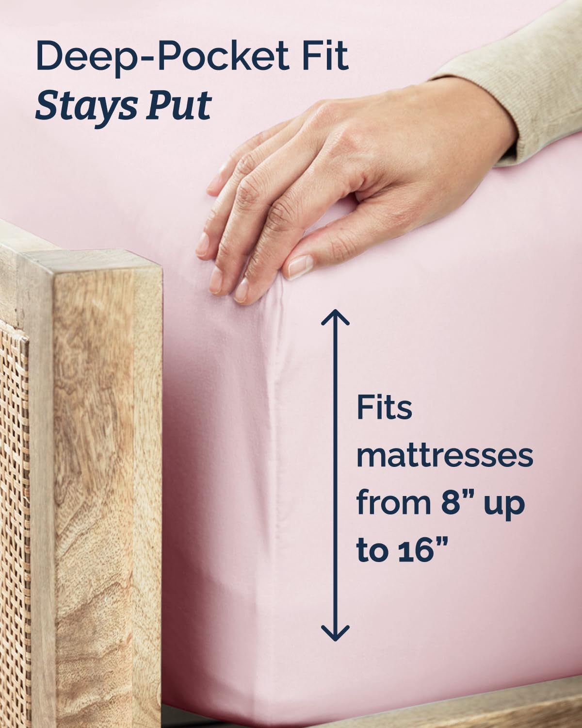 CGK Unlimited Twin XL fitted sheet 39x80 provides a snug, wrinkle-resistant surface