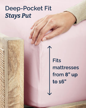 CGK Unlimited Twin XL fitted sheet 39x80 provides a snug, wrinkle-resistant surface