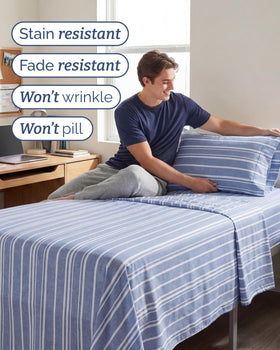 CGK Unlimited Twin XL flat sheet with generous coverage for comfort