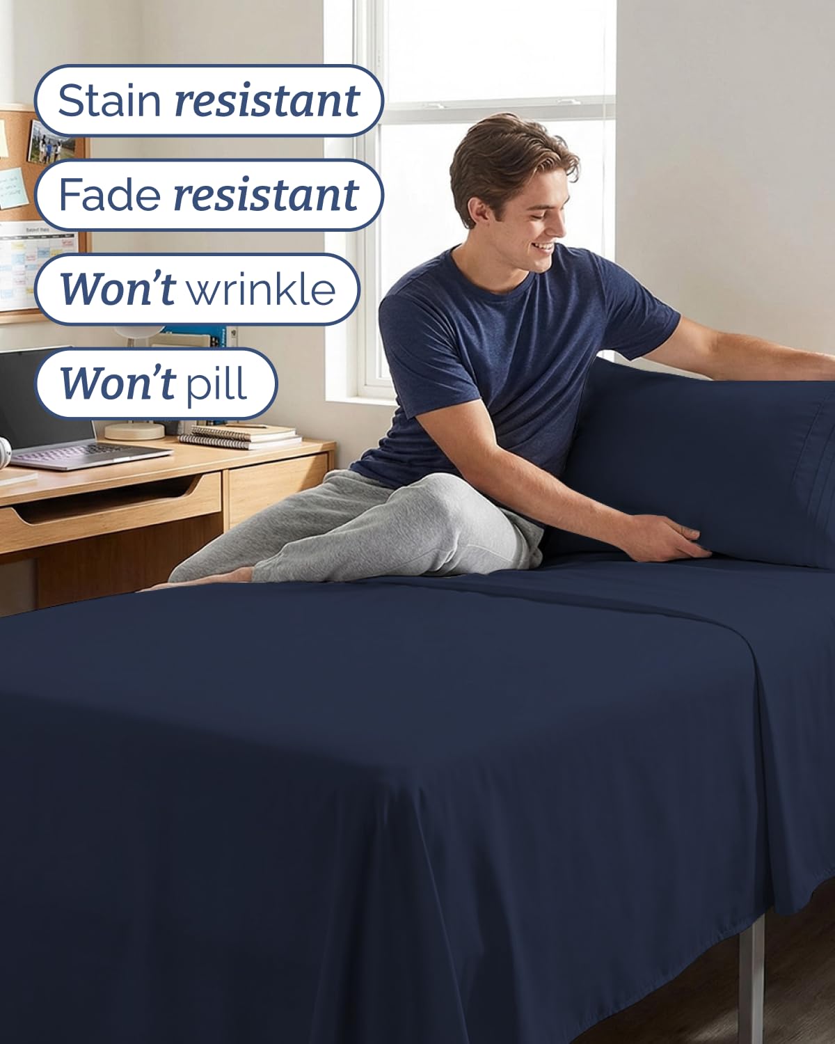 CGK Unlimited pillow case 20x30 adds soft, breathable comfort.