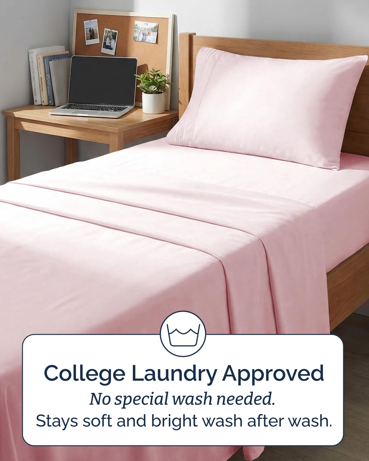 CGK Unlimited Twin XL soft brushed microfiber highlights silky feel and durability