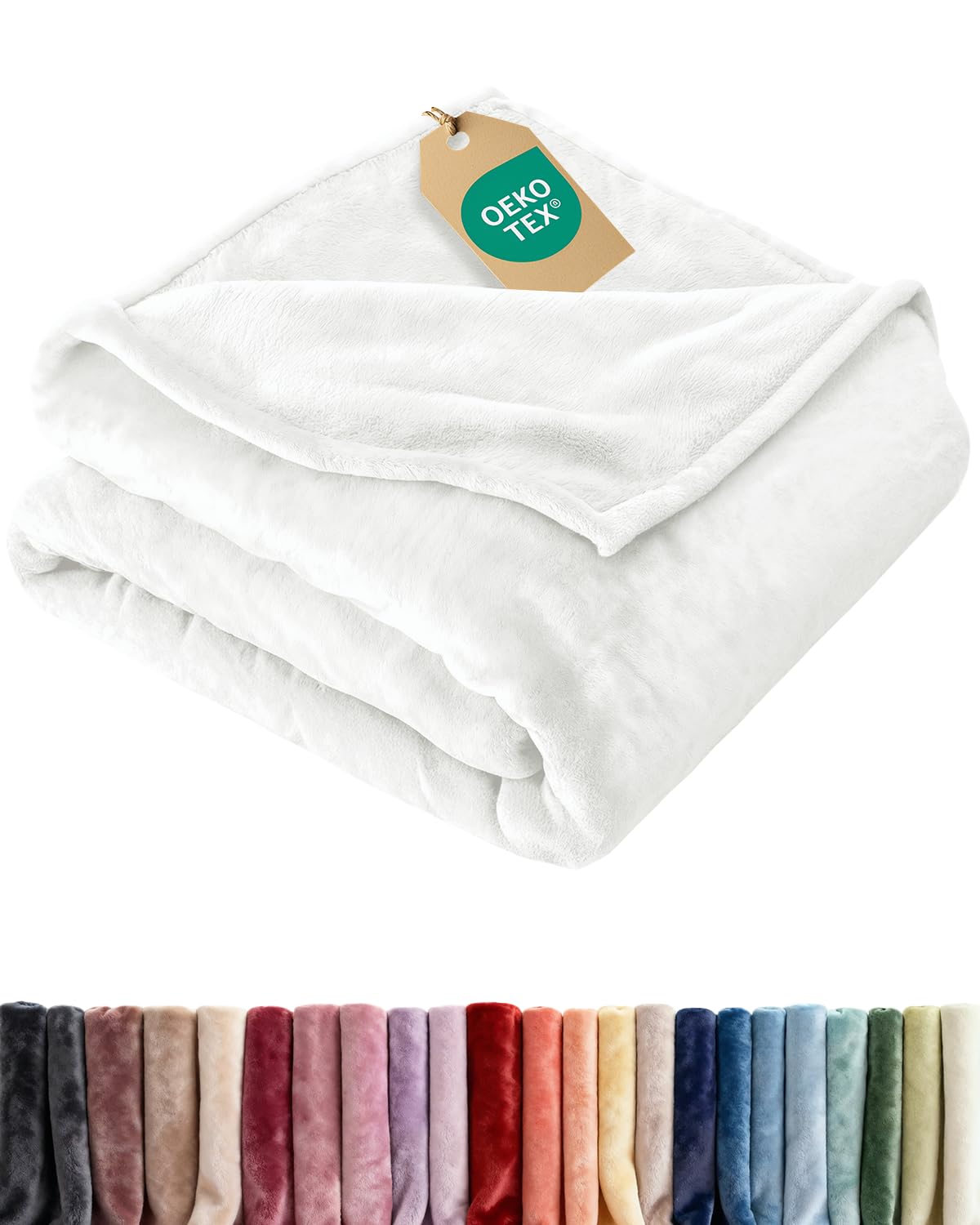 CGK Unlimited ultra-soft fleece blanket closeup shows velvety texture for cozy evenings.