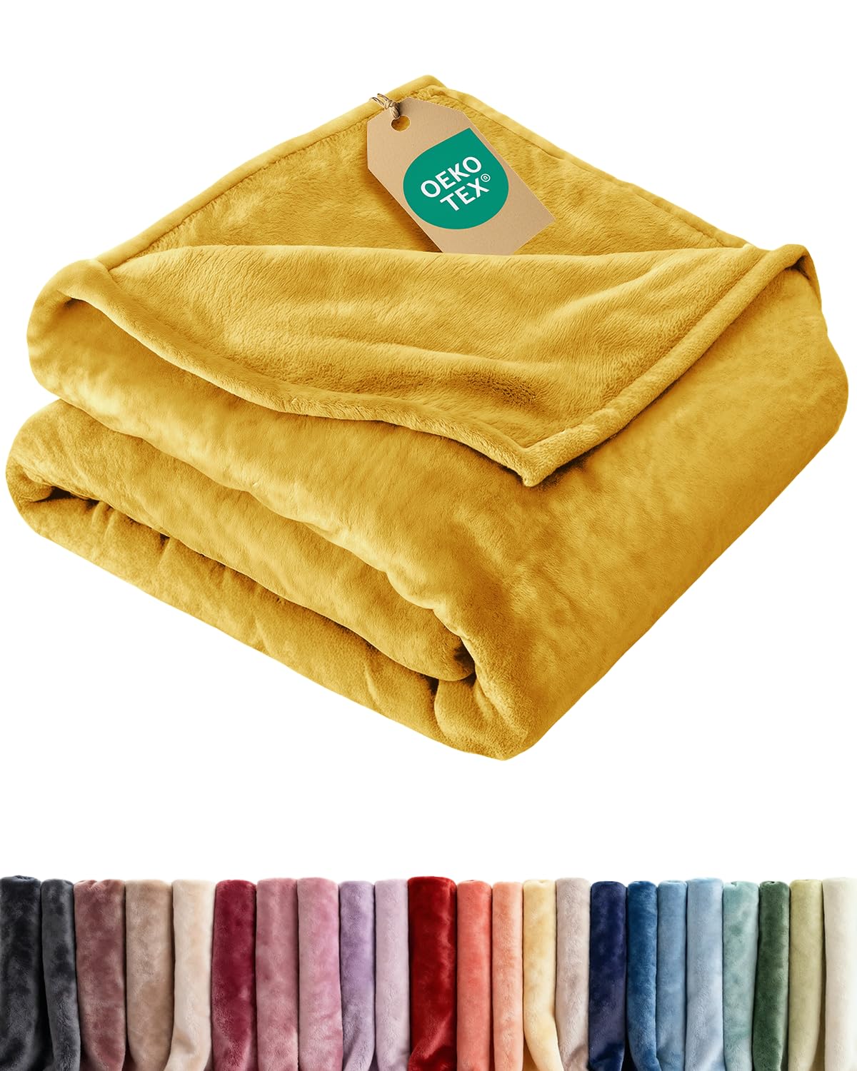 CGK Unlimited Ultra-Soft Fleece Blanket texture close-up for all-season comfort
