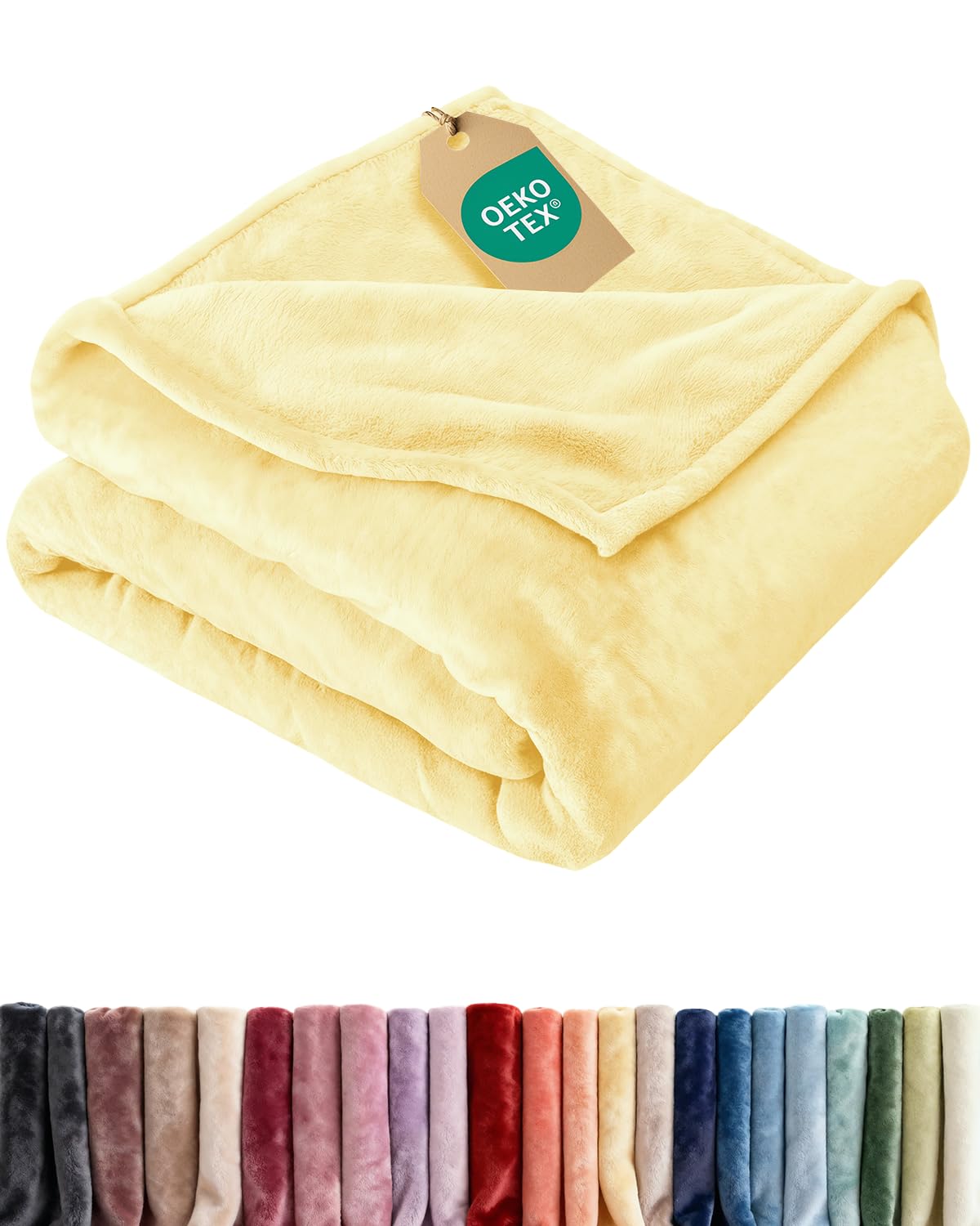 CGK Unlimited Ultra Soft Fleece Blanket Queen for luxurious bedroom warmth