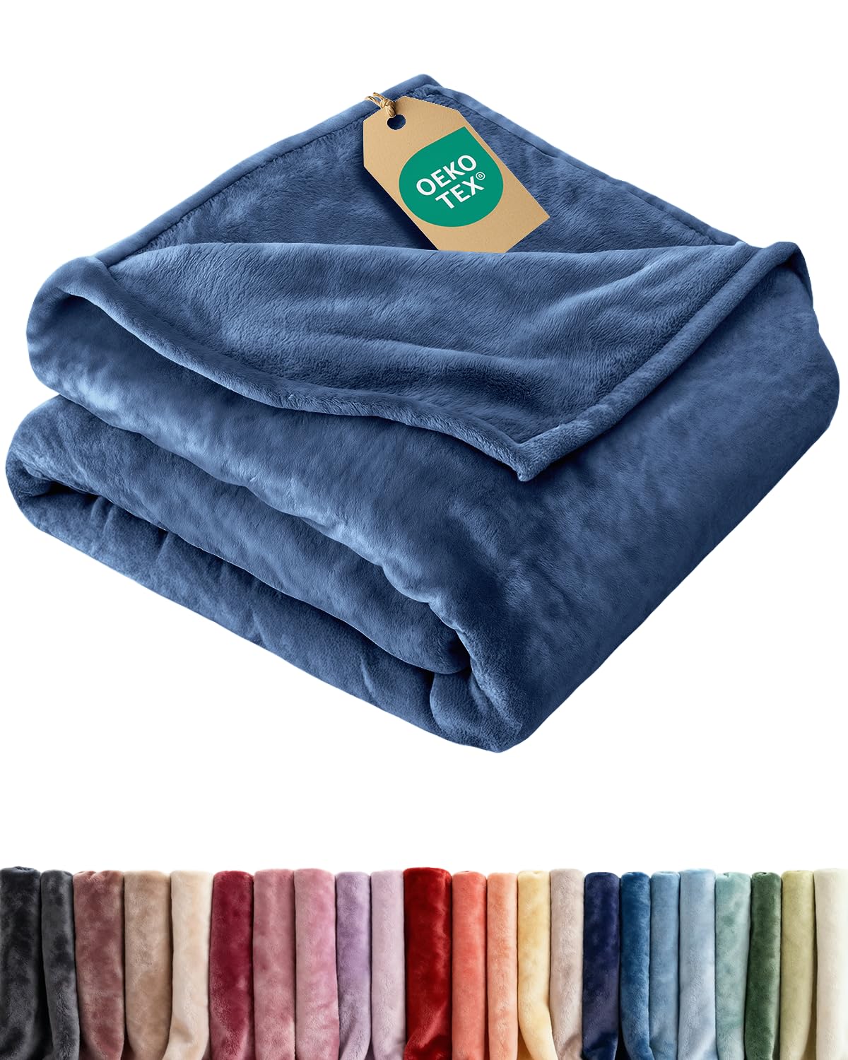 CGK Unlimited ultra-soft fleece blanket twin texture for luxurious cozy sleep