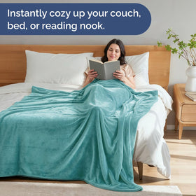 CGK Unlimited versatile blanket; ideal on sofa, bed, or while traveling
