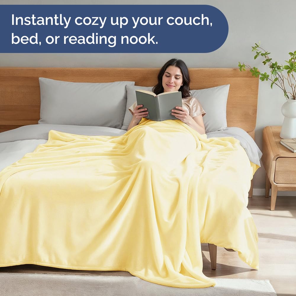 CGK Unlimited Versatile Blanket for couch bed and travel keeps you cozy