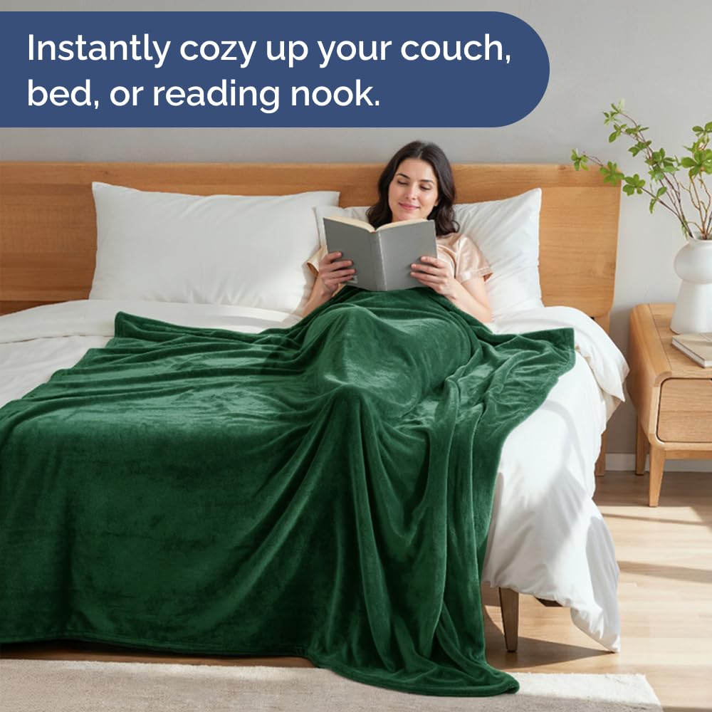 CGK Unlimited versatile blanket on couch and bed for travel
