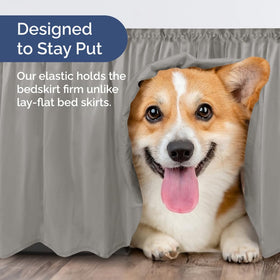 CGK Unlimited installation video snapshot illustrating fast bedskirt setup.