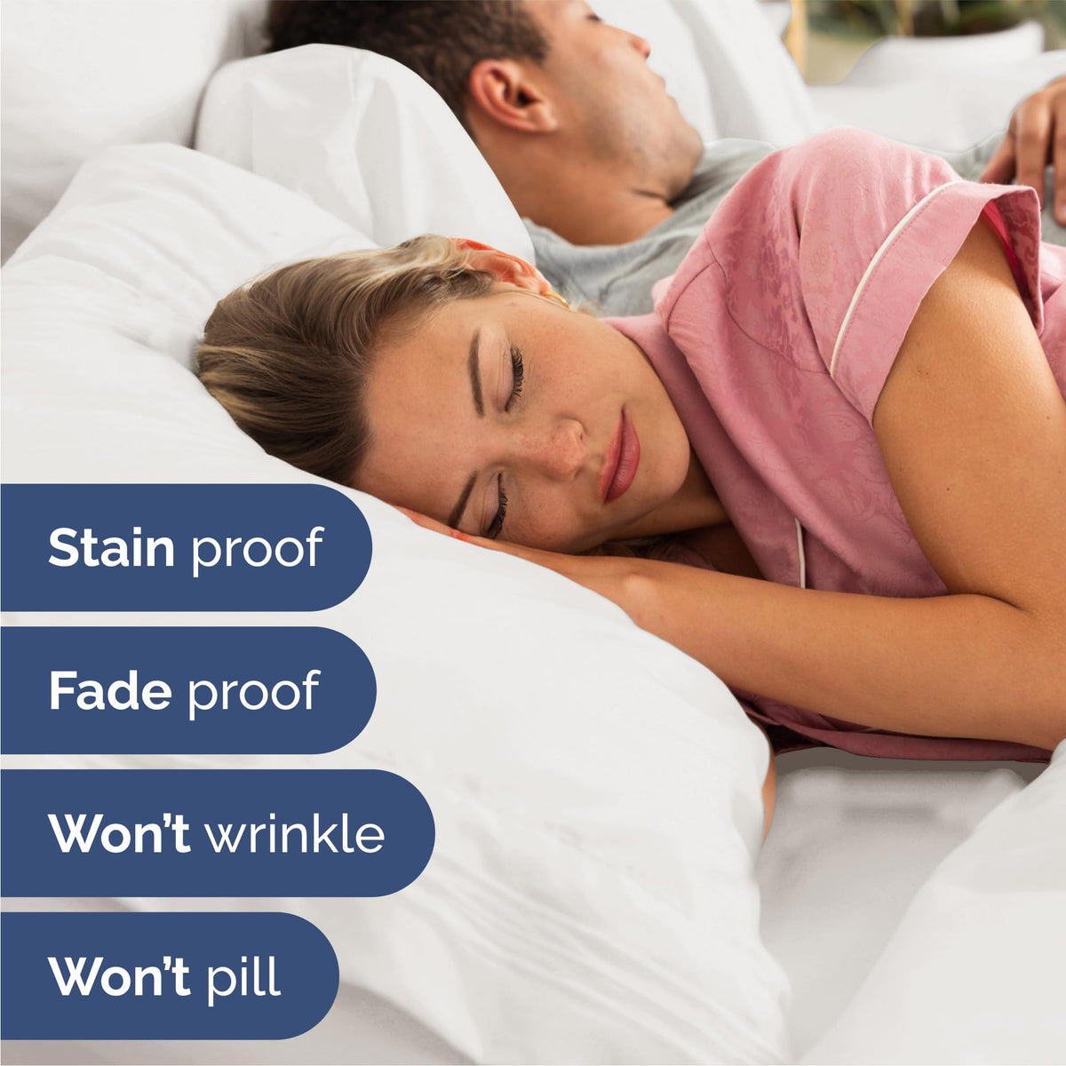 CGK Unlimited wrinkle-free finish close-up suggests easy care