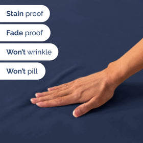 CGK Unlimited wrinkle-free finish keeps sheets neat between road trips.