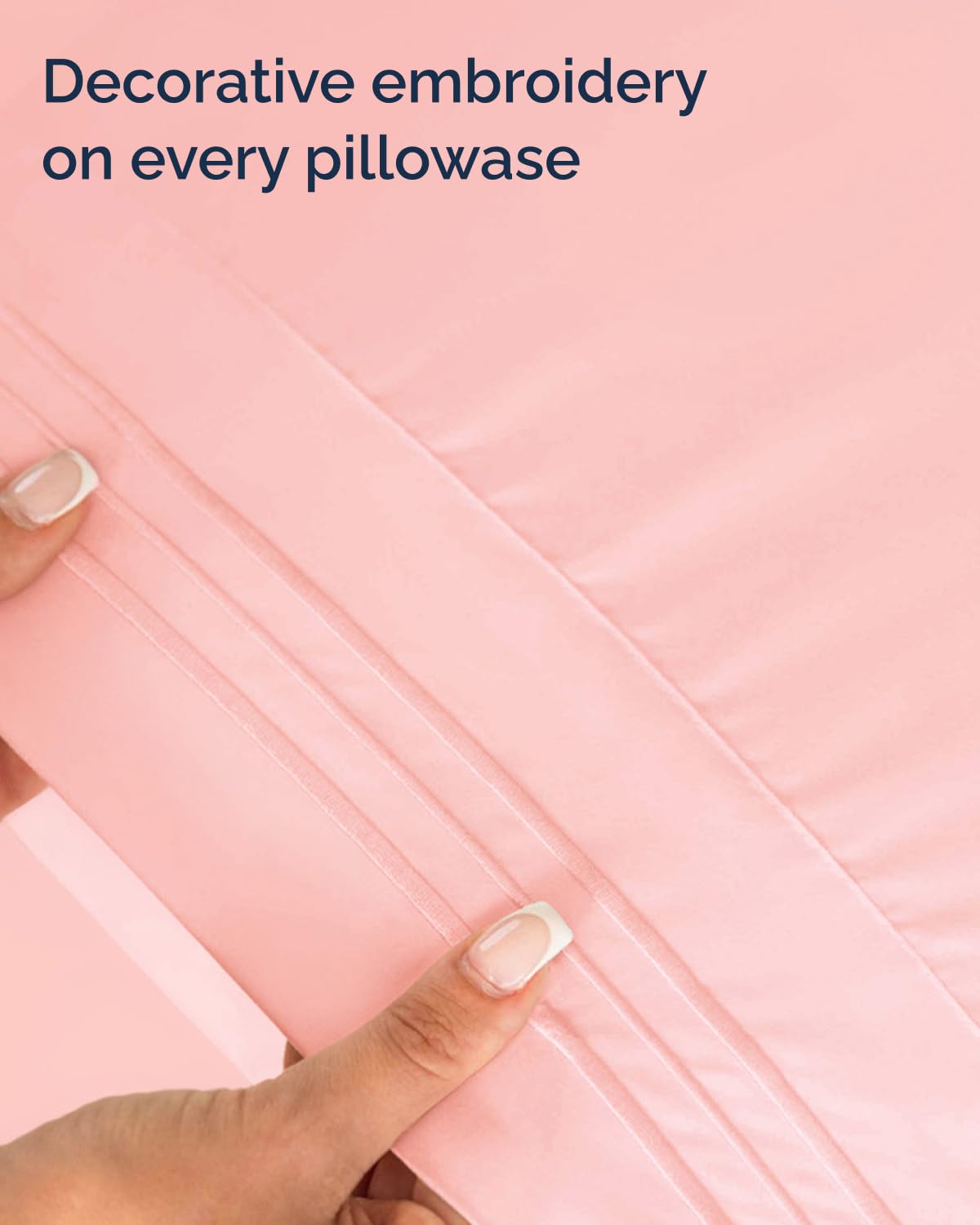 CGK Unlimited wrinkle-free finish keeps linens neat and presentable.