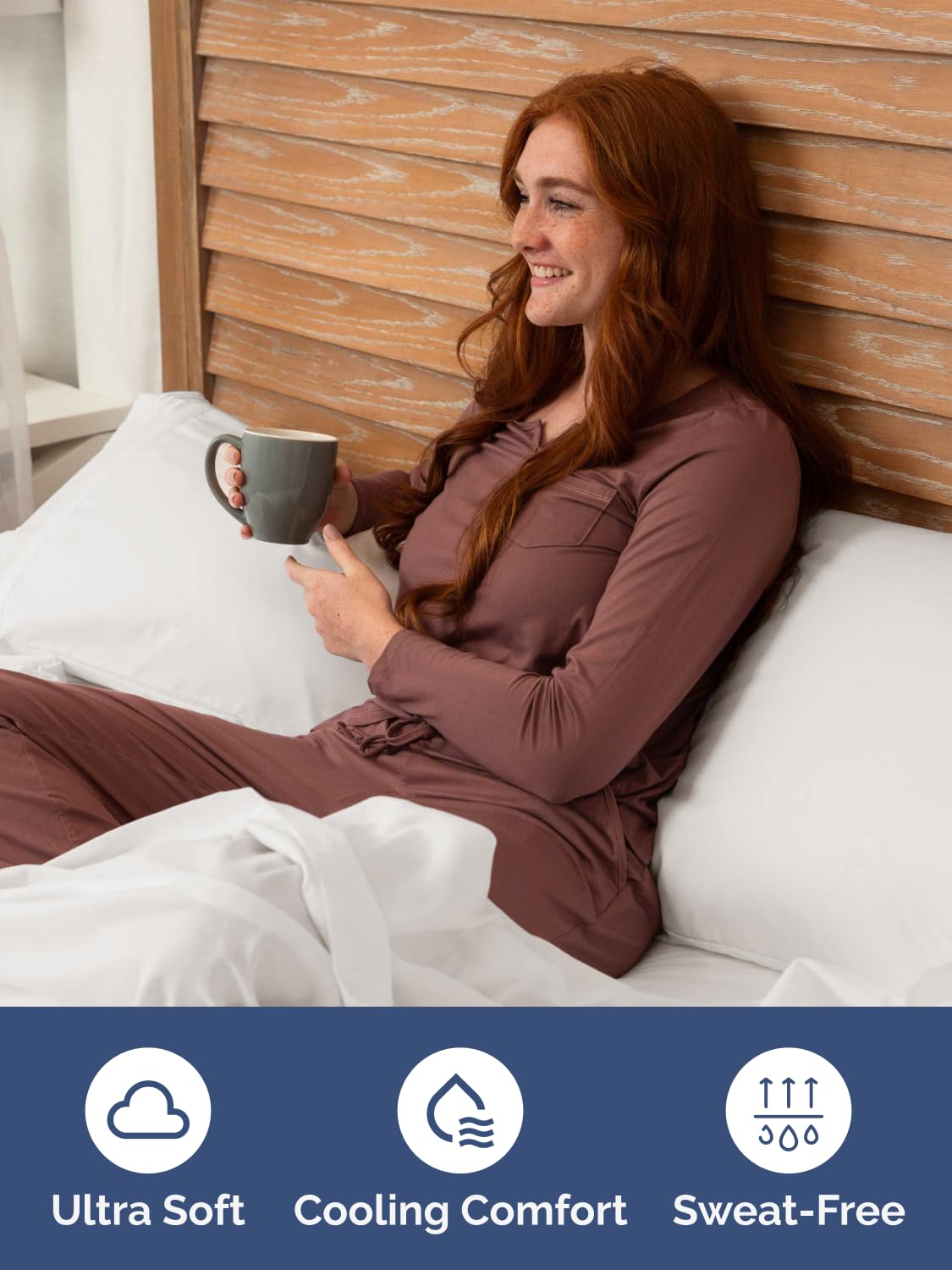 CGK Unlimited wrinkle-free queen fitted sheet maintains a smooth appearance