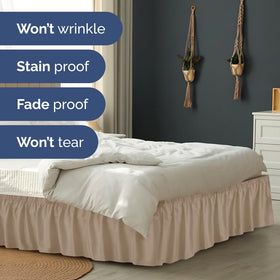 CGK Unlimited wrinkle-resistant bed skirt maintains a neat look