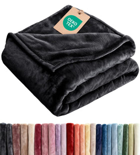 CGK Unlimited ultra-soft fleece blanket throw offers plush comfort for couch or bed.