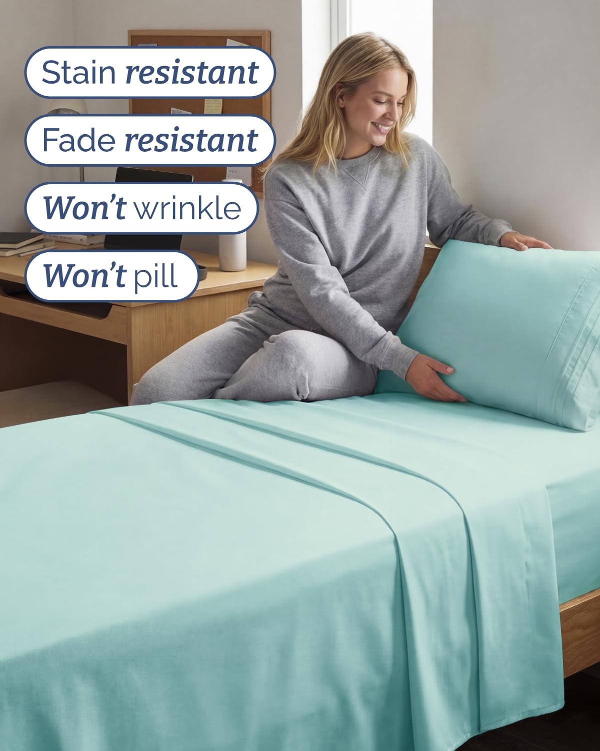 CGK Unlimited microfiber close-up shows soft, weightless fabric feel.