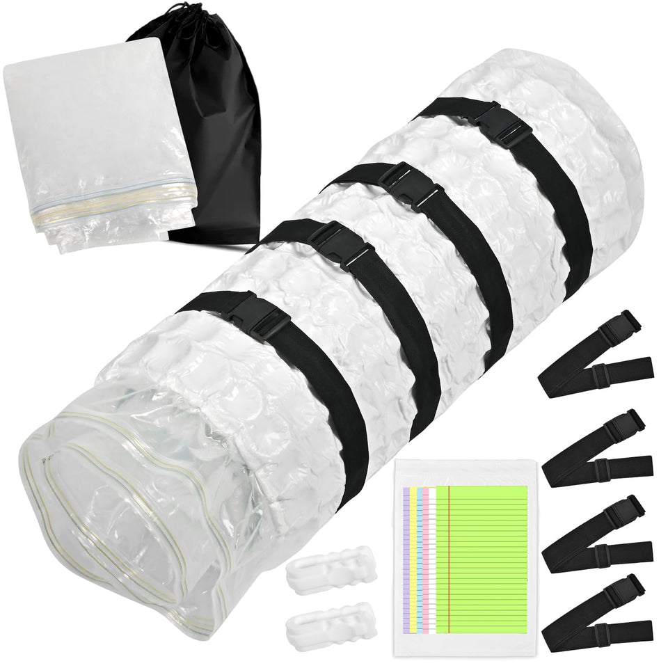 CGRTEUNIE king mattress vacuum bag demonstrating 80% compression for compact storage
