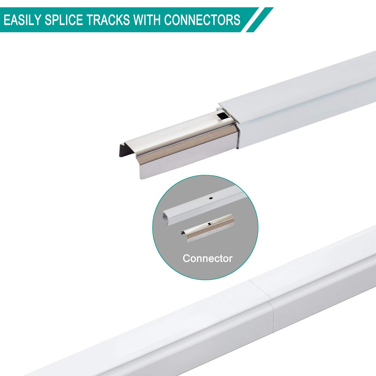 ChadMade tracks and 54 hooks offer ample hardware for large windows.