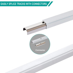 ChadMade tracks and 54 hooks offer ample hardware for large windows.