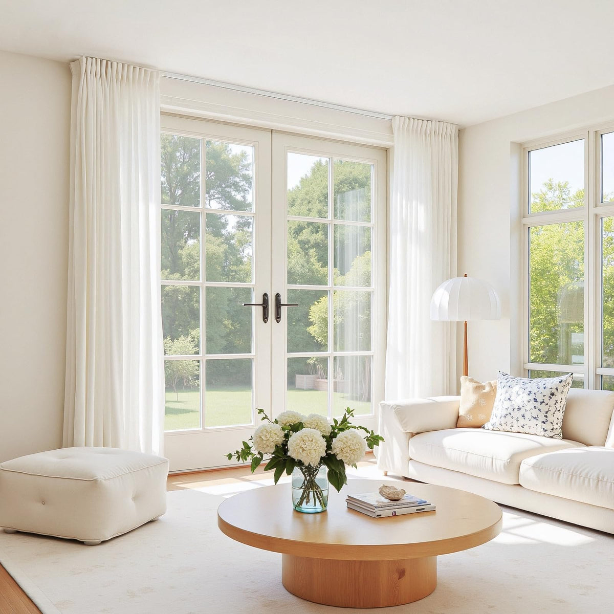 ChadMade wall-mount curtain track enables flexible installation for room dividers.