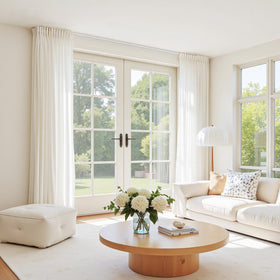 ChadMade wall-mount curtain track enables flexible installation for room dividers.