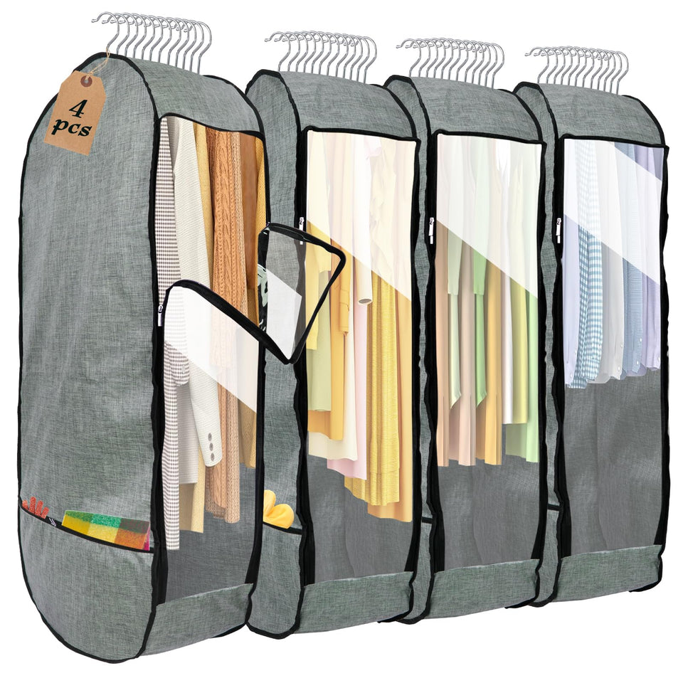 Chakera garment bag shows 10-inch gusset for extra storage.