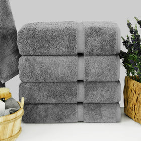 Chakir Turkish Linens 100% cotton towels, stacked, highlighting absorbency