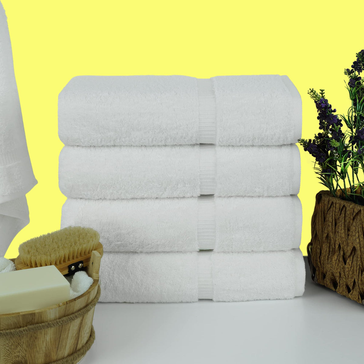 Chakir Turkish Linens 27x54 inch towels offer high absorbency.