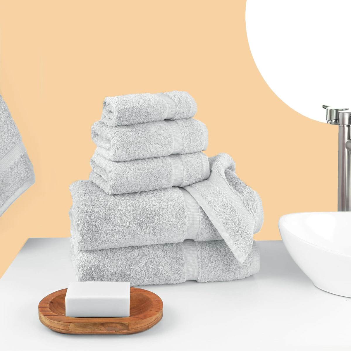 Chakir Turkish Linens hand towels offer everyday convenience in a compact size