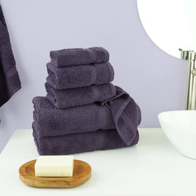 Chakir Turkish Linens 6pc towels set hand towels deliver quick-drying comfort after showers.