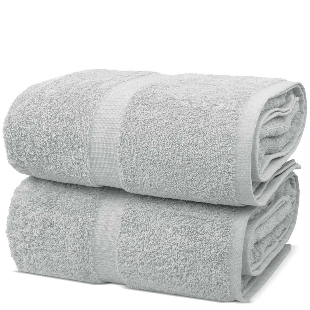Chakir Turkish Linens bath sheet 35x70 inches in silver gray for luxurious absorbent comfort