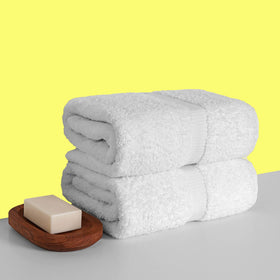 Chakir Turkish Linens bath sheet folded demonstrates compact storage and luxury at home
