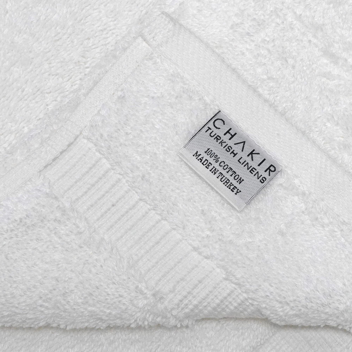 Chakir Turkish Linens towels arranged in a bathroom setup for everyday use