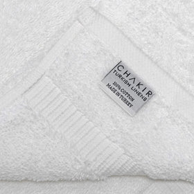 Chakir Turkish Linens towels arranged in a bathroom setup for everyday use